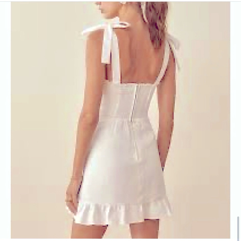 💖HOST PICK💖NWT- Reformation Desiree White Linen Dress- GORGEOUS Size:4 - Picture 5 of 13